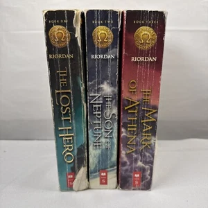 Rock Riordan Heroes Of Olympus 1-3 Mark Of Athena, Son Of Neptune, Lost HeroPICS - Picture 1 of 18