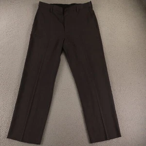 Hopsack Hose Herren 34 braun Micro Check Hahnentritt Polyester Slacks 34x29 - Bild 1 von 12