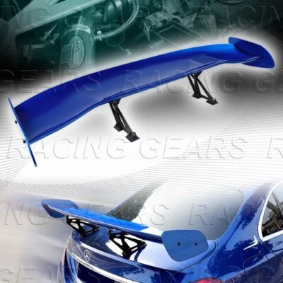 ALERÓN AJUSTABLE UNIVERSAL 57" GT WING DRAGON-2 ESTILO PINTADO AZUL MALETERO Foto 1 de 4