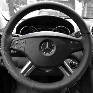 Custom Car Steering Wheel Cover For Mercedes Benz W164 M-Class ML350 ML500 X164