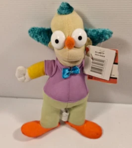 Peluche Krusty el Payaso 24 cm Los Simpson 2005 Hunter Leisure con etiquetas - Imagen 1 de 11