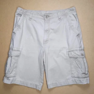 Falls Creek Men's Light Tan/Beige Casual Relaxed Cargo Pocket Shorts Size 36 - Picture 1 of 11