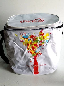 Coca Cola weiche Seiten Kühltasche für Dosen Picknick Strand Werbung Promo Zypern - Bild 1 von 7
