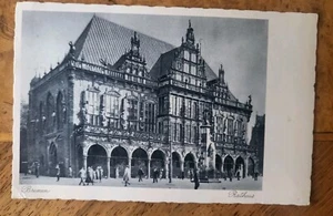 Ansichts-Postkarte Bremen Rathaus gelaufen am 10.10.1933 nach München - Bild 1 von 4