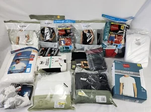 Lot of 15 Brand New Mostly Incomplete Packs, Mens Boxers, Socks, Briefs, T-shirt - Picture 1 of 6