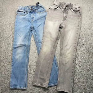 2 Oshkosh Boys Jeans Skinny Fit Adjustable Casual Stretch Denim Size 10 Regular - Picture 1 of 19