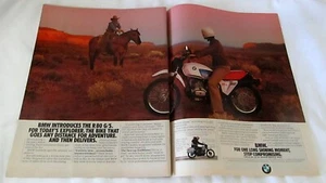 Motocicleta BMW R80 G/S 1981 ""Para el explorador de hoy"" anuncio en color original - Imagen 1 de 1