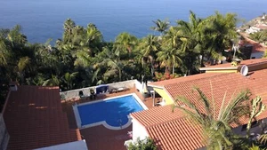 Freisteh. Haus unter Palmen, 6 Zi, Pool, auf 900qm im grünen Norden Teneriffas - Bild 1 von 24