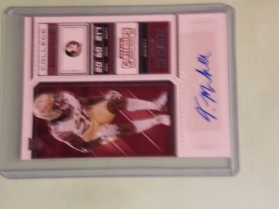 2018 Contenders DP Trey Marshall College Ticket Rookie Auto Autograph RC  - Image 1 of 2