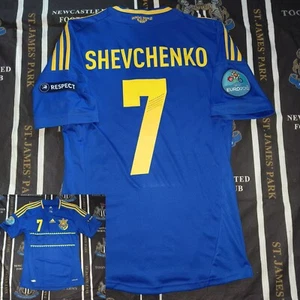 Ukraine 2012 2014 Away Football Shirt Jersey Adidas Andriy Shevchenko Size S - Picture 1 of 11