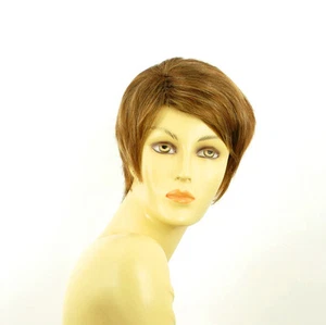 Parrucca donna corta castano chiaro mechato biondo dorato rame  alicia 6bt27b - Picture 1 of 8