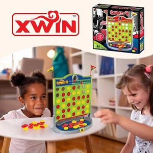 Kids Board Games Connect 4 Fun Playset Activity 42 PCs Checkers Strategy Toys - Picture 1 of 11