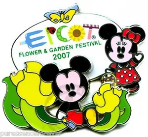 Prendedor Mickey/Minnie WDW Epcot Flower/Garden Festival 2007 - Imagen 1 de 1