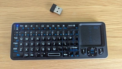 Rii K06 Mini Bluetooth Keyboard/trackpad,Backlit 2.4GHz Wireless with IR learn - Image 1 of 4