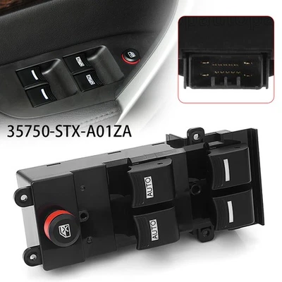 Interruptor maestro de ventana eléctrica apto para Acura MDX 2007 2008 2009 2010 2011 2012 2013 Foto 1 de 4