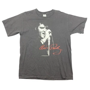 T-shirt grafica Elvis Presley taglia L nera 2001 EPE stile vintage maglietta rock - Foto 1 di 6