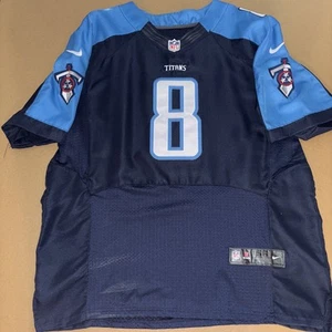 Tennessee Titans Marcus Mariotta Blue Sewn Nike Jersey Size 56 - Picture 1 of 7