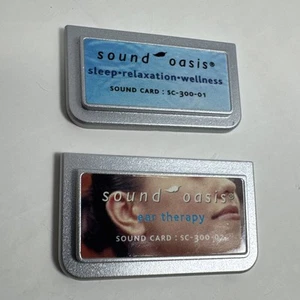 Oasis Advanced Sleep Sound Therapy System 2 Sound Cards EAR THERAPY + WELLNESS - Picture 1 of 2