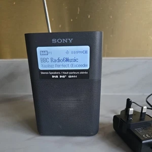 Radio reloj portátil Sony XDR-V20D DAB/DAB+ con altavoces, con cargador - Imagen 1 de 4