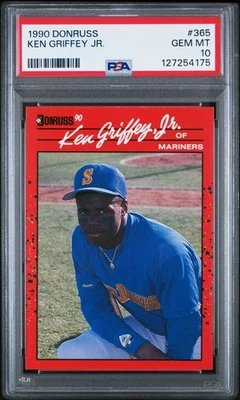 1990 Donruss - Ken Griffey Jr #365 PSA 10 - Imagem 1 de 2