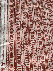 2 Yds Basic Grey Frankie Moda Alphabet Fabric - Picture 1 of 6