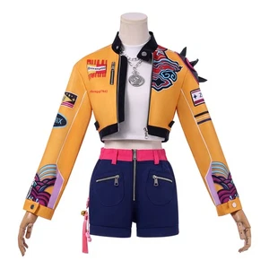Anime K-Pop:Demon Hunter Rumi Cosplay Halloween Costume Uniform Party Coat Suit - Picture 1 of 24