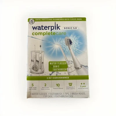 NUEVO Cepillo de dientes sónico Waterpik WP-861W Complete Care 5.0 Water Flosser blanco Foto 1 de 3