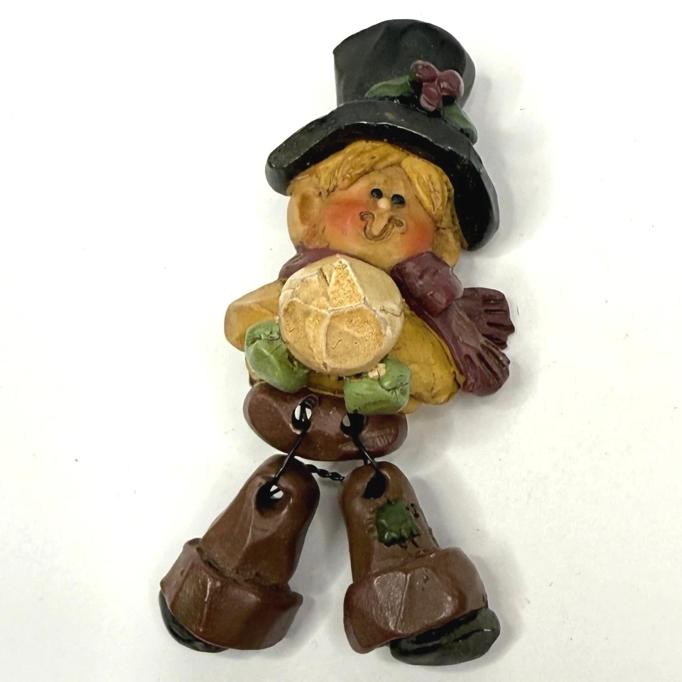 Broche cubo peregrino flor vintage solapa pin resina figura arte popular caprichoso Foto 1 de 4