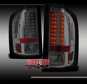 09-10 CHEVY SILVERADO PICKUP TRUCK LED TAIL LIGHTS REAR LAMPS SMOKE LS LT LTZ WT - Picture 1 of 2
