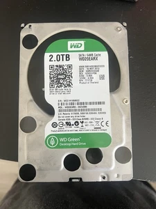 Western Digital Green (WD) 2TB 3.5" SATA Internal Drive (WD20EARX) TESTED WORKS - Picture 1 of 1