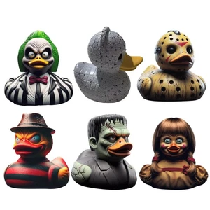 Horror Ducks Spooky Halloween Duck Decoration Classic Horror Horror Duck Figure - Imagen 1 de 17