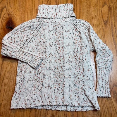 Suéter Anthropologie Moon & Madison Multicolor Mujer XS Cuello Tortuga Tejido con Cable Foto 1 de 4