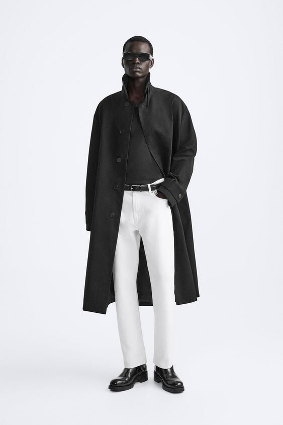 Zara Trench Coats Black Coats, Jackets & Vests for Men for