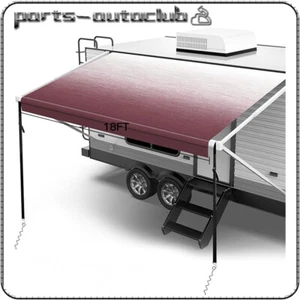 RV Awning Fabric 17.1 Feet Length Camper Vinyl Awning Replacement Shade 8' - Picture 1 of 8