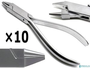 10 Pcs Bird Beak Angle Dental Pliers Orthodontics Wire Bending Instruments - Picture 1 of 5