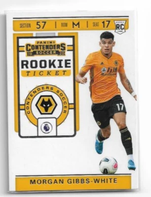 2019-20 Panini Chronicles Contenders Rookie Ticket Card : Morgan Gibbs-White A02 - Image 1 of 3