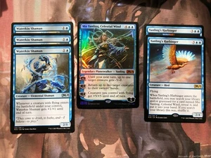 Lámina mítica Mu Yanling Celestial Wind Planeswalker +2 tutores raros +3 poco comunes - Imagen 1 de 2