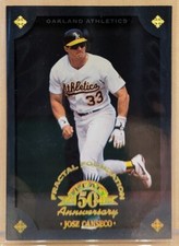 1998 Leaf FRACTAL FOUNDATION #109 Jose Canseco RARE FOIL /3999