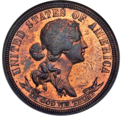 1869 J-735 25C PCGS PR64RB Foto 1 de 4