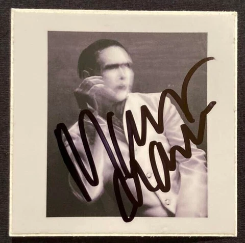 MARILYN MANSON BAND SIGNED AUTOGRAPH PALE EMPEROR PROMO STICKER RARE Cover