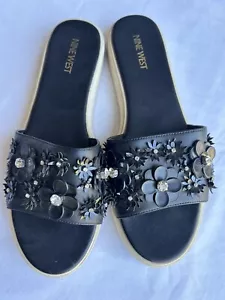 Nine West Womens Summer Slides Sandals Shoes Very Pretty Size 8 Eu 39 FAST POST - Picture 1 of 7