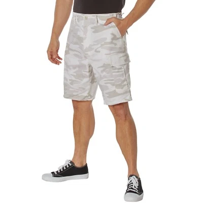 New Tactical BDU Shorts White Camo Cargo Shorts Army Fatigues S - 4XL - Image 1 of 4
