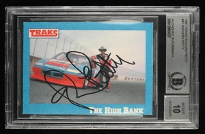 Richard Petty Signed 1991 Traks Richard Petty #41 Richard Petty with Car - Autog - Picture 1 of 2