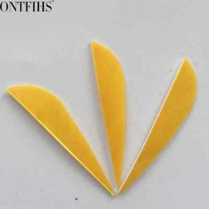 50 Pcs 2.5 Inch Parabolic Archery Fletches Right Wing Arrow Feathers - Picture 1 of 24