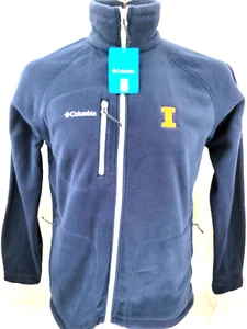 NEW Illinois Fighting Illini Columbia Fast Trek II Full Zip Fleece Jacket Mens L - Picture 1 of 9