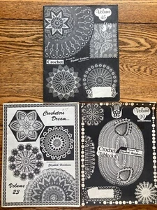 3 Crochet Designs Books by Elizabeth Hiddleson Vol 23, 39, 45 Patterns Vtg 1970s - Picture 1 of 20
