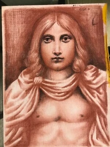 Vintage JOSEF M. KOZAK Original Art Painting “Portrait of Him” Unframed Signed - Picture 1 of 10