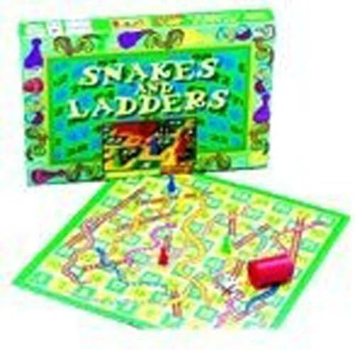 Ideal John Adams 8247 Snakes and Ladders Children Kids Game 6 Recommended Age