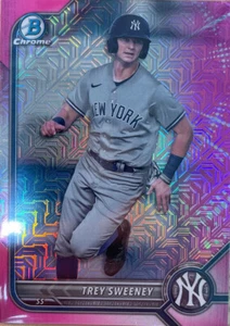 2022 Bowman Chrome #BCP-214 Trey Sweeney Pink Mojo Refractor #/199 Prospect - Picture 1 of 5