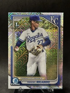 2024 Bowman Chrome Mega #BCP-177 Yandel Ricardo Mojo Refractor Kansas City Royal - Picture 1 of 2